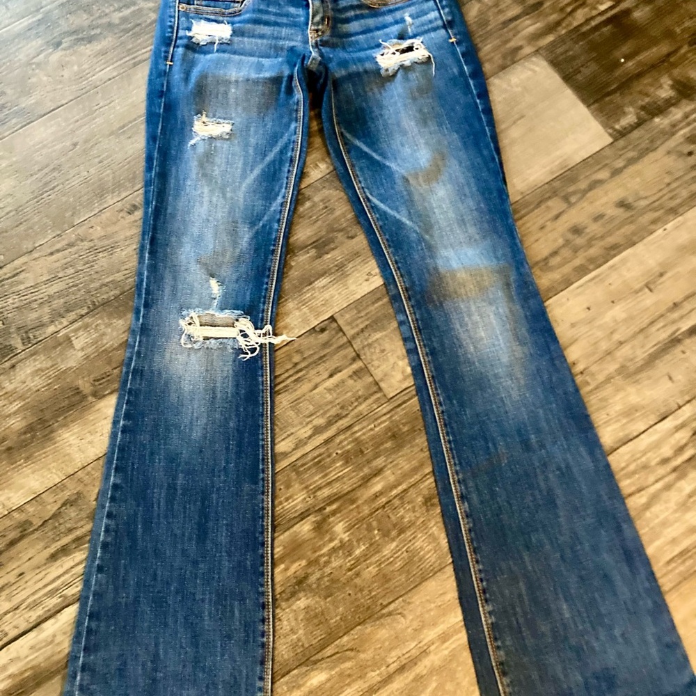Distressed Blue Jeans for Women